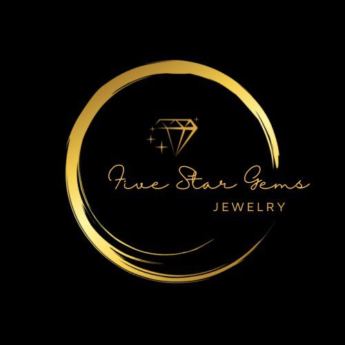 Black and Gold Circle Frame Jewelry Logo (1)
